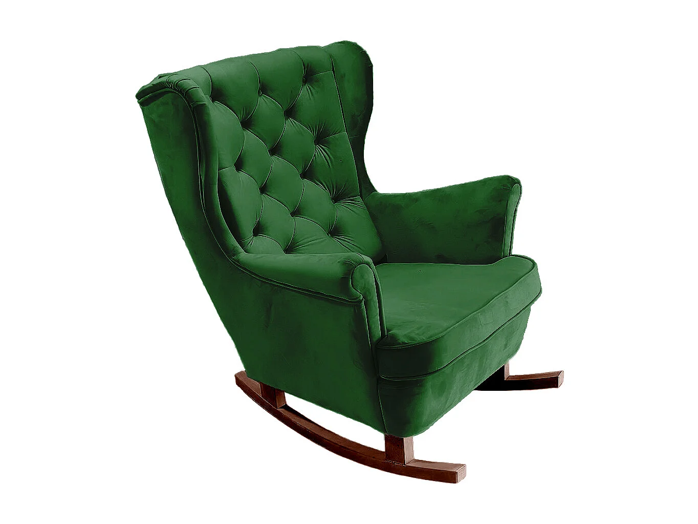 Fauteuil Relax avec accoudoirs et siège rembourré, fauteuil de salon, 102x81x95cm Vert_29849