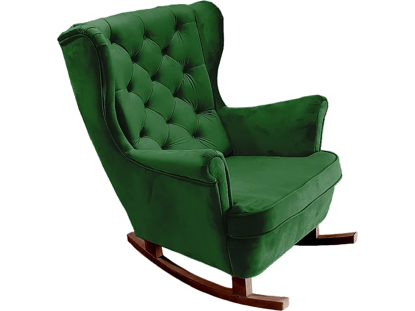 Fauteuil Relax avec accoudoirs et siège rembourré, fauteuil de salon, 102x81x95cm Vert_29849