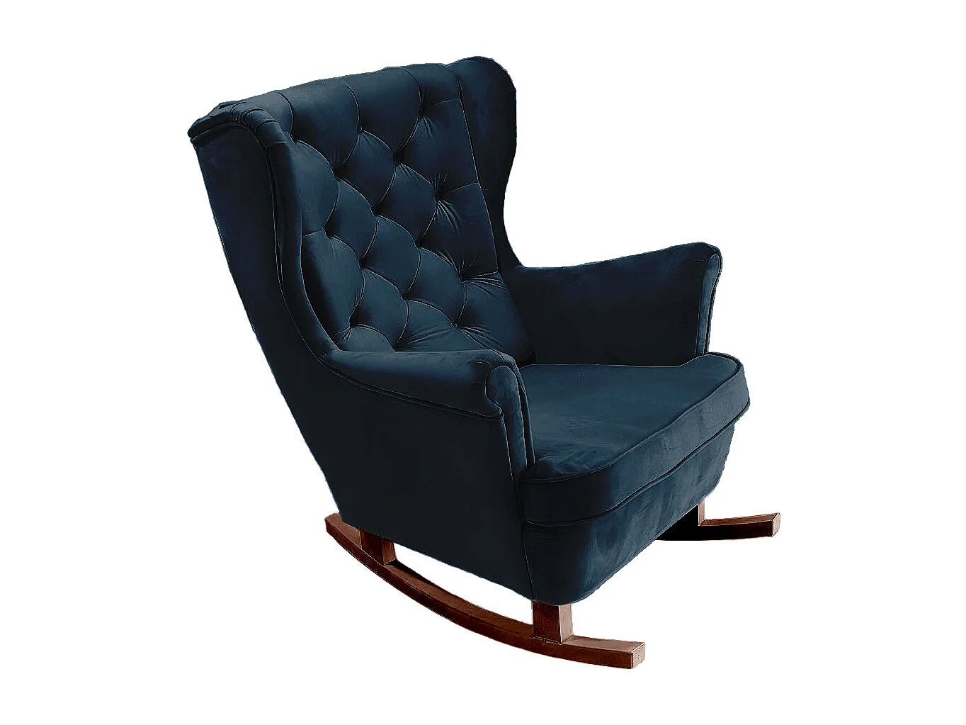 Relaxfauteuil met Gestoffeerde Zitting en Armleuningen, TV Fauteuil 102x81x95cm Marineblauw_29865