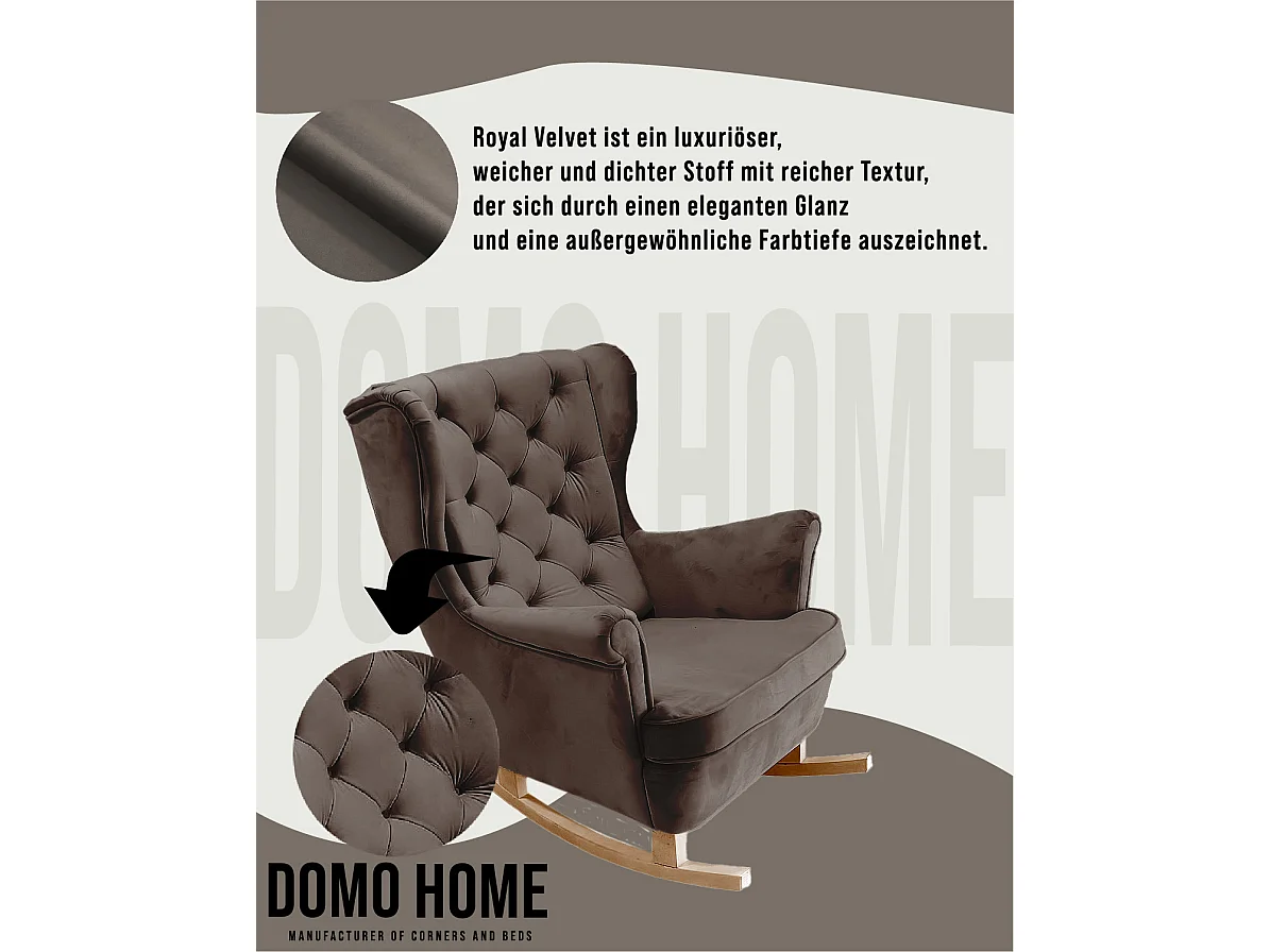 Fotel Relax z Tapicerowanym Siedzeniem i Podłokietnikami, Fotel TV 102x81x95cm Brązowy_29844