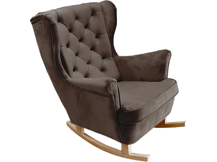 Fauteuil Relax avec accoudoirs et siège rembourré, fauteuil de salon, 102x81x95cm Marron_29844