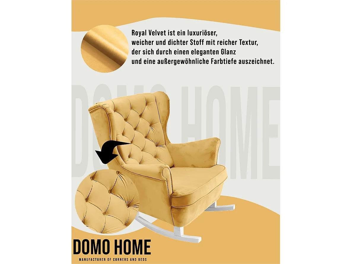 Relaxfauteuil met Gestoffeerde Zitting en Armleuningen, TV Fauteuil 102x81x95cm Goud_29822
