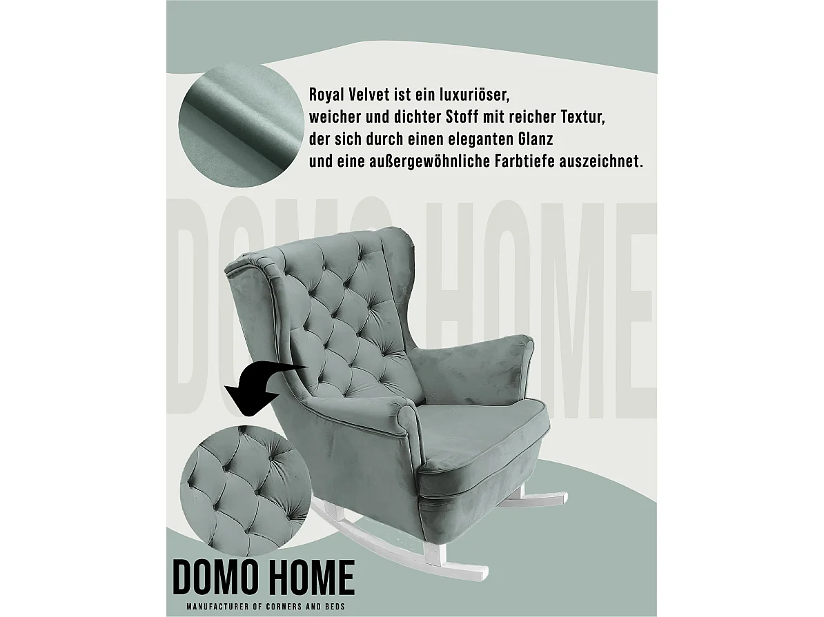 Fauteuil Relax avec accoudoirs et siège rembourré, fauteuil de salon, 102x81x95cm Cendre_29857