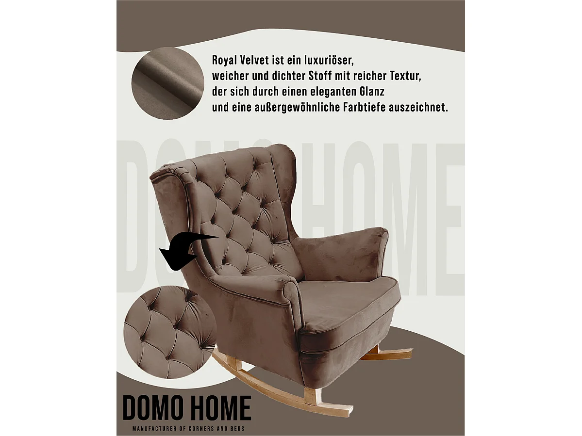 Fotel Relax z Tapicerowanym Siedzeniem i Podłokietnikami, Fotel TV 102x81x95cm Brązowy_29814