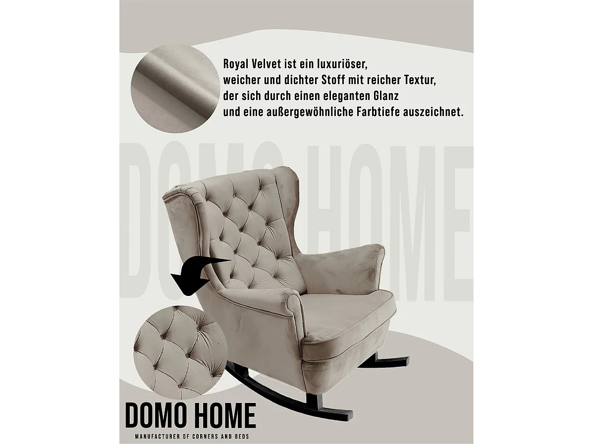 Fauteuil Relax avec accoudoirs et siège rembourré, fauteuil de salon, 102x81x95cm Gris_29842