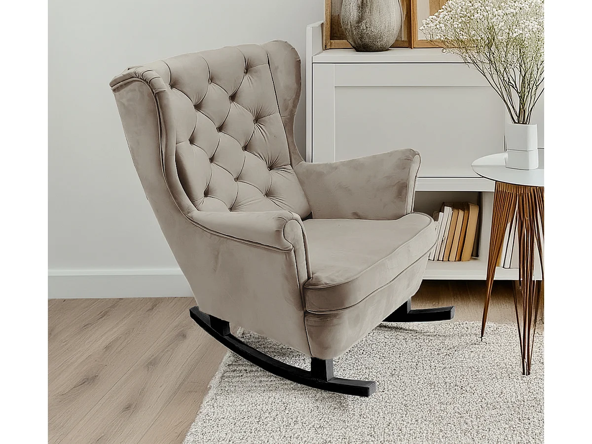 Fauteuil Relax avec accoudoirs et siège rembourré, fauteuil de salon, 102x81x95cm Gris_29842