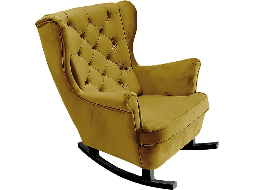 Fauteuil Relax avec accoudoirs et siège rembourré, fauteuil de salon, 102x81x95cm Olive_29819