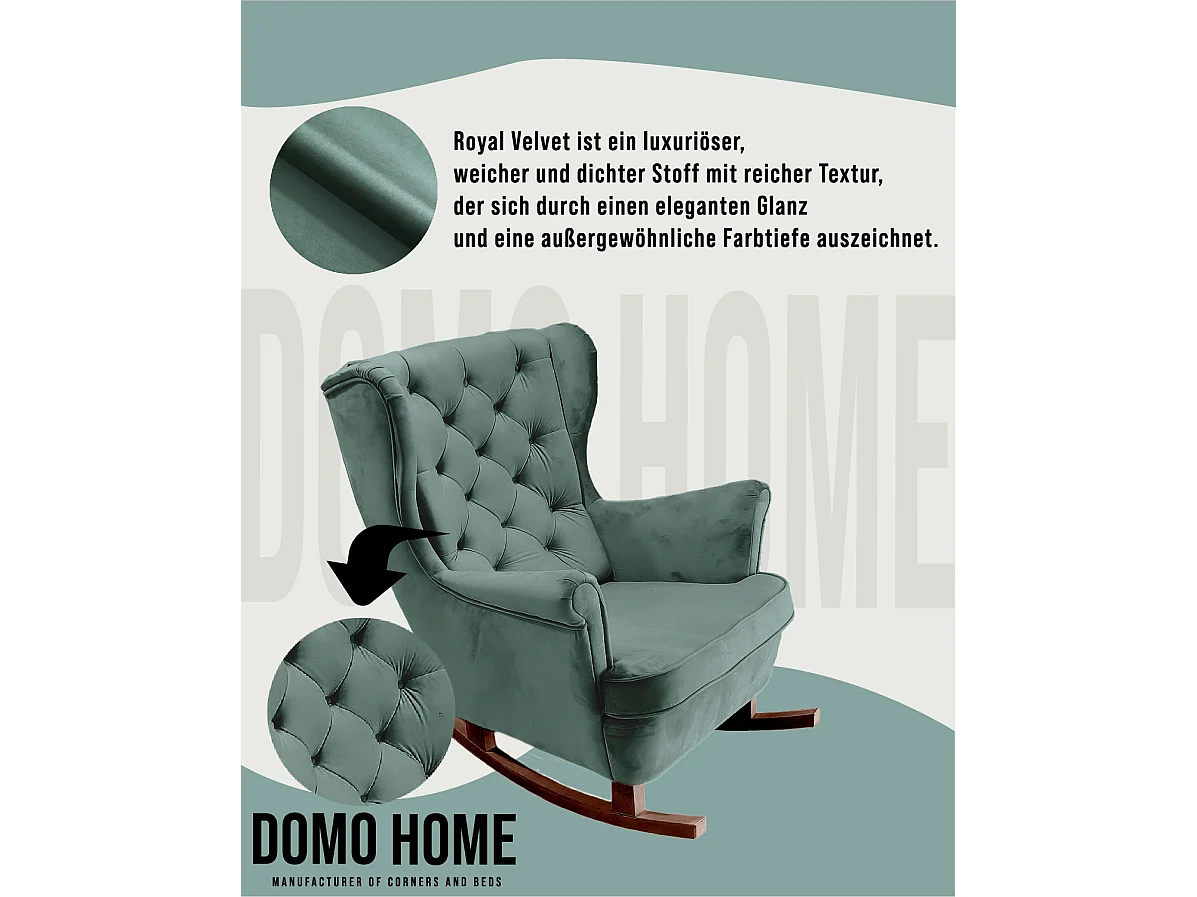 Fotel Relax z Tapicerowanym Siedzeniem i Podłokietnikami, Fotel TV 102x81x95cm Zielony_29853