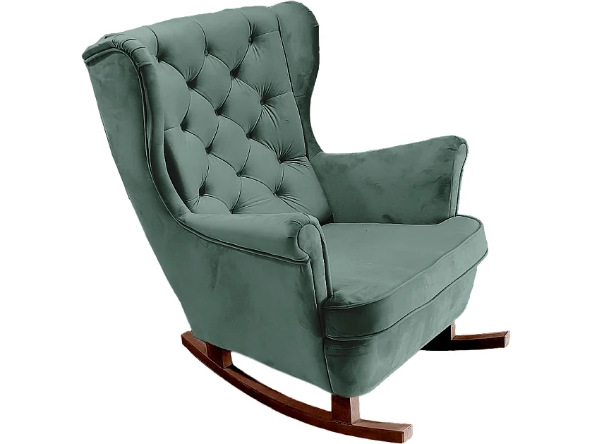 Fauteuil Relax avec accoudoirs et siège rembourré, fauteuil de salon, 102x81x95cm Vert_29853