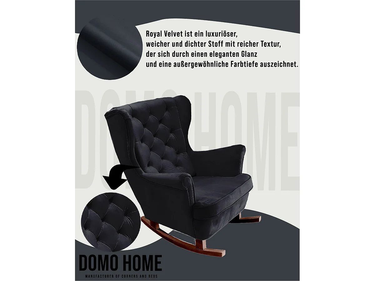 Fotel Relax z Tapicerowanym Siedzeniem i Podłokietnikami, Fotel TV 102x81x95cm Czarny_29862