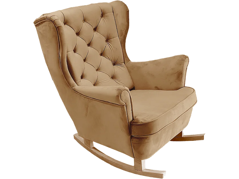 Fotel Relax z Tapicerowanym Siedzeniem i Podłokietnikami, Fotel TV 102x81x95cm Beżowy_29806