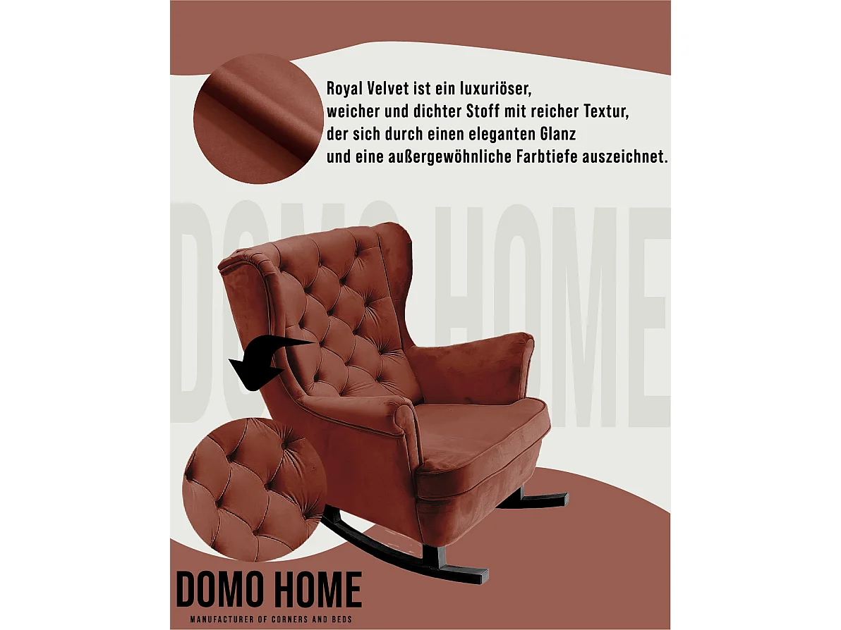 Fotel Relax z Tapicerowanym Siedzeniem i Podłokietnikami, Fotel TV 102x81x95cm Bordowy_29833