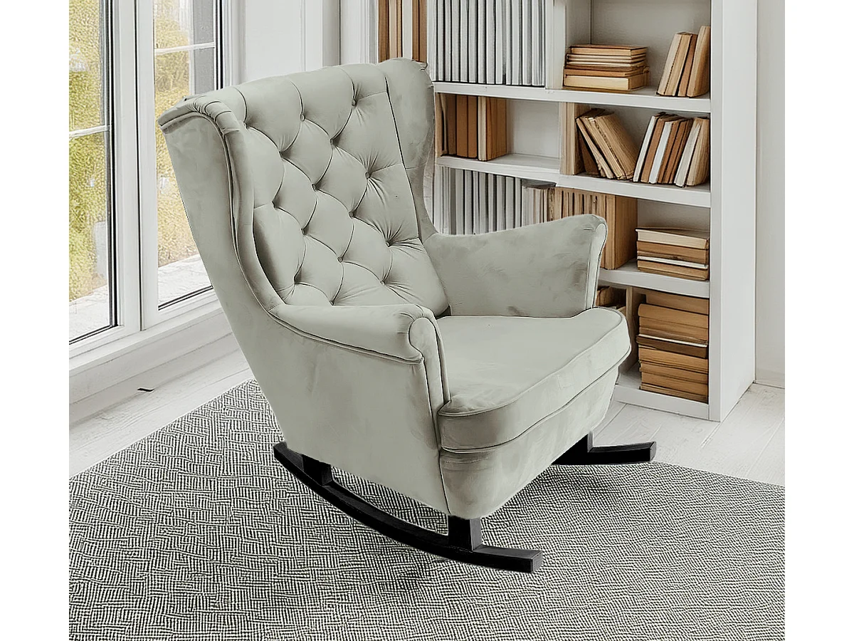 Fotel Relax z Tapicerowanym Siedzeniem i Podłokietnikami, Fotel TV 102x81x95cm Popiel_29856