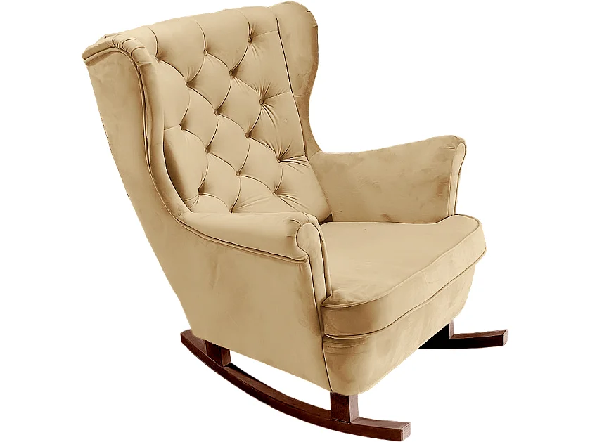 Relaxfauteuil met Gestoffeerde Zitting en Armleuningen, TV Fauteuil 102x81x95cm Beige_29804