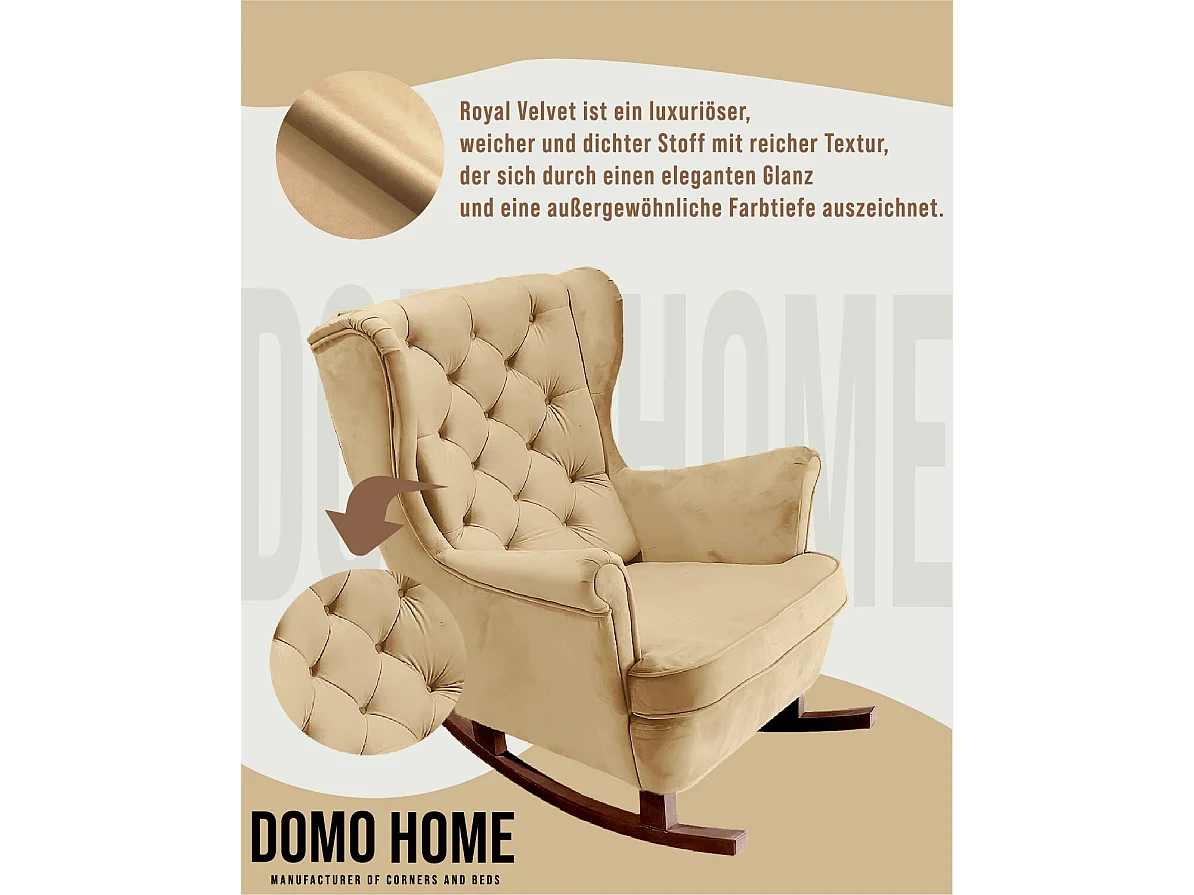 Relaxfauteuil met Gestoffeerde Zitting en Armleuningen, TV Fauteuil 102x81x95cm Beige_29804