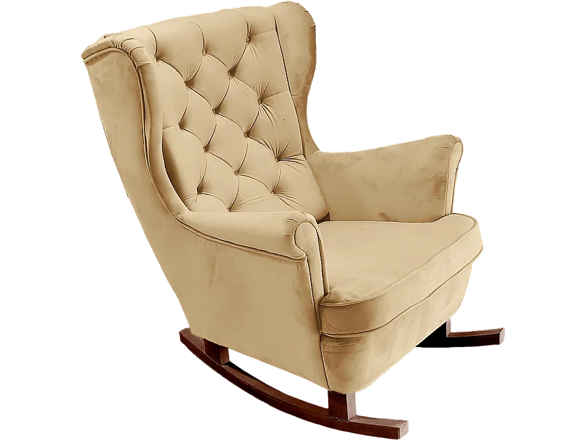 Relaxfauteuil met Gestoffeerde Zitting en Armleuningen, TV Fauteuil 102x81x95cm Beige_29804