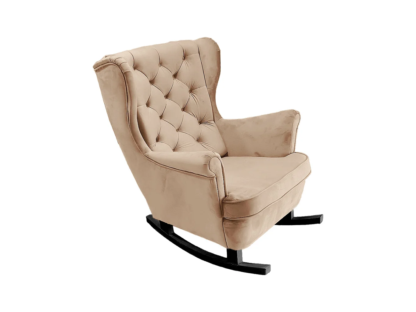 Relaxsessel mit gepolstertem Sitz und Armlehnen, Fernsehsessel 102x81x95cm Beige_29800