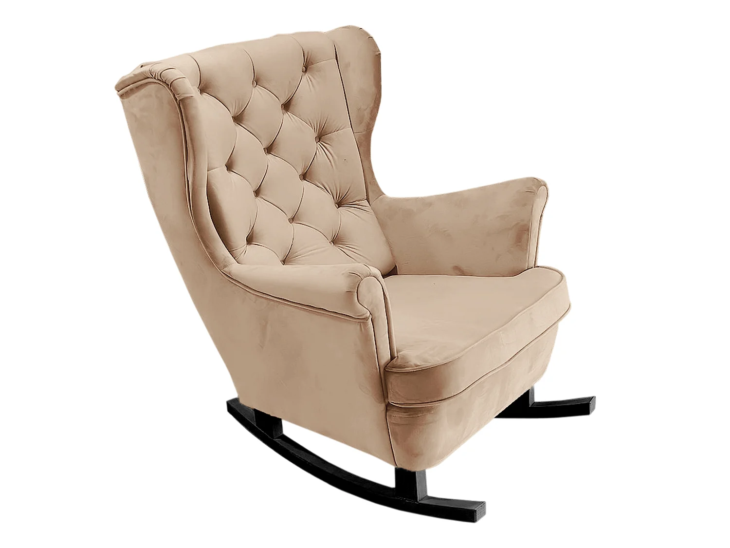 Relaxsessel mit gepolstertem Sitz und Armlehnen, Fernsehsessel 102x81x95cm Beige_29800