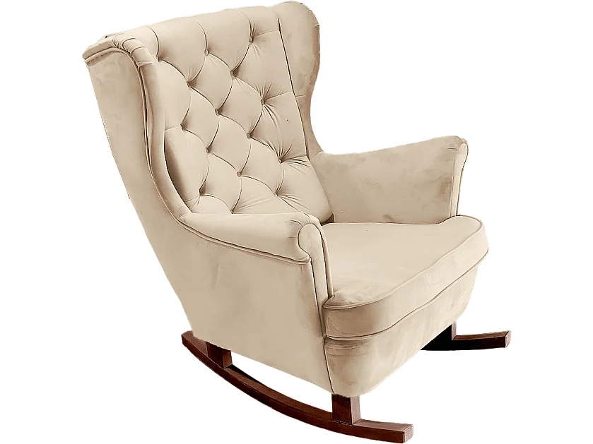 Relaxfauteuil met Gestoffeerde Zitting en Armleuningen, TV Fauteuil 102x81x95cm Beige_29803