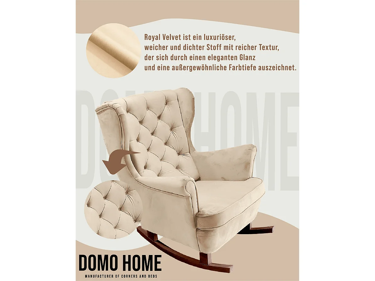 Relaxfauteuil met Gestoffeerde Zitting en Armleuningen, TV Fauteuil 102x81x95cm Beige_29803