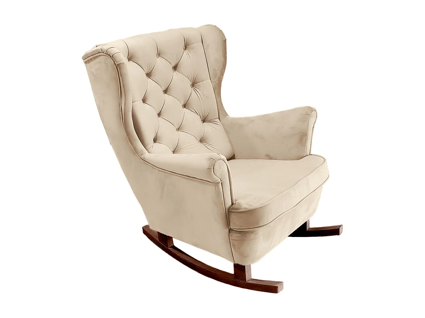 Relaxfauteuil met Gestoffeerde Zitting en Armleuningen, TV Fauteuil 102x81x95cm Beige_29803