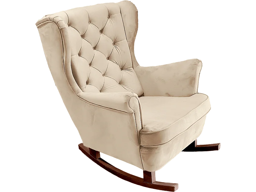 Fauteuil Relax avec accoudoirs et siège rembourré, fauteuil de salon, 102x81x95cm Beige_29803