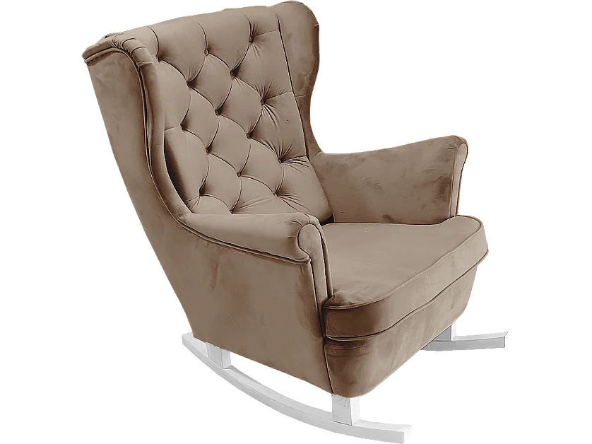 Fauteuil Relax avec accoudoirs et siège rembourré, fauteuil de salon, 102x81x95cm Marron_29813