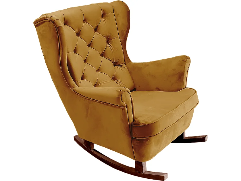Fauteuil Relax avec accoudoirs et siège rembourré, fauteuil de salon, 102x81x95cm Olive_29816