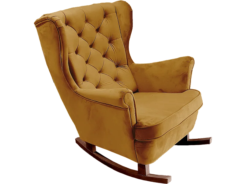 Fauteuil Relax avec accoudoirs et siège rembourré, fauteuil de salon, 102x81x95cm Olive_29816