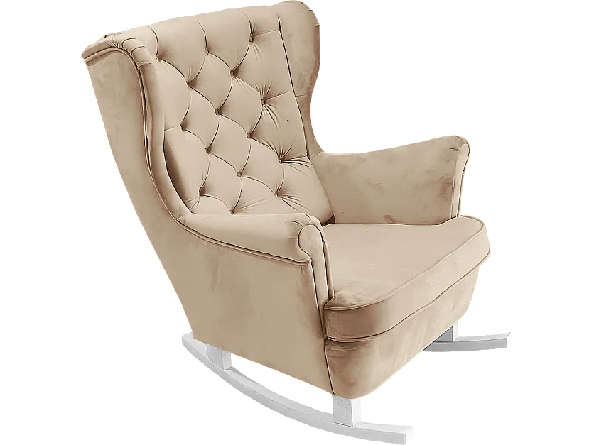 Fotel Relax z Tapicerowanym Siedzeniem i Podłokietnikami, Fotel TV 102x81x95cm Cappuccino_29812