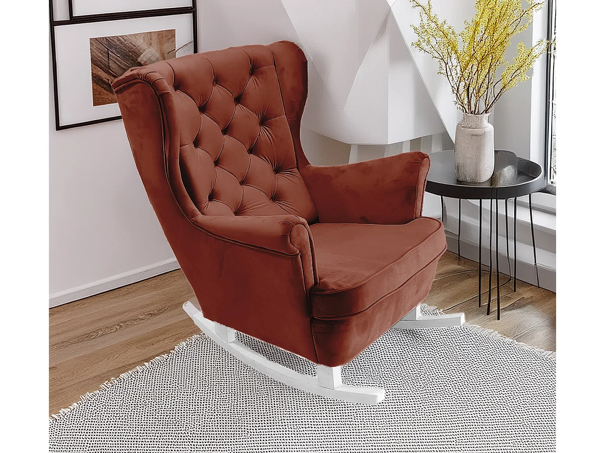 Fotel Relax z Tapicerowanym Siedzeniem i Podłokietnikami, Fotel TV 102x81x95cm Bordowy_29833