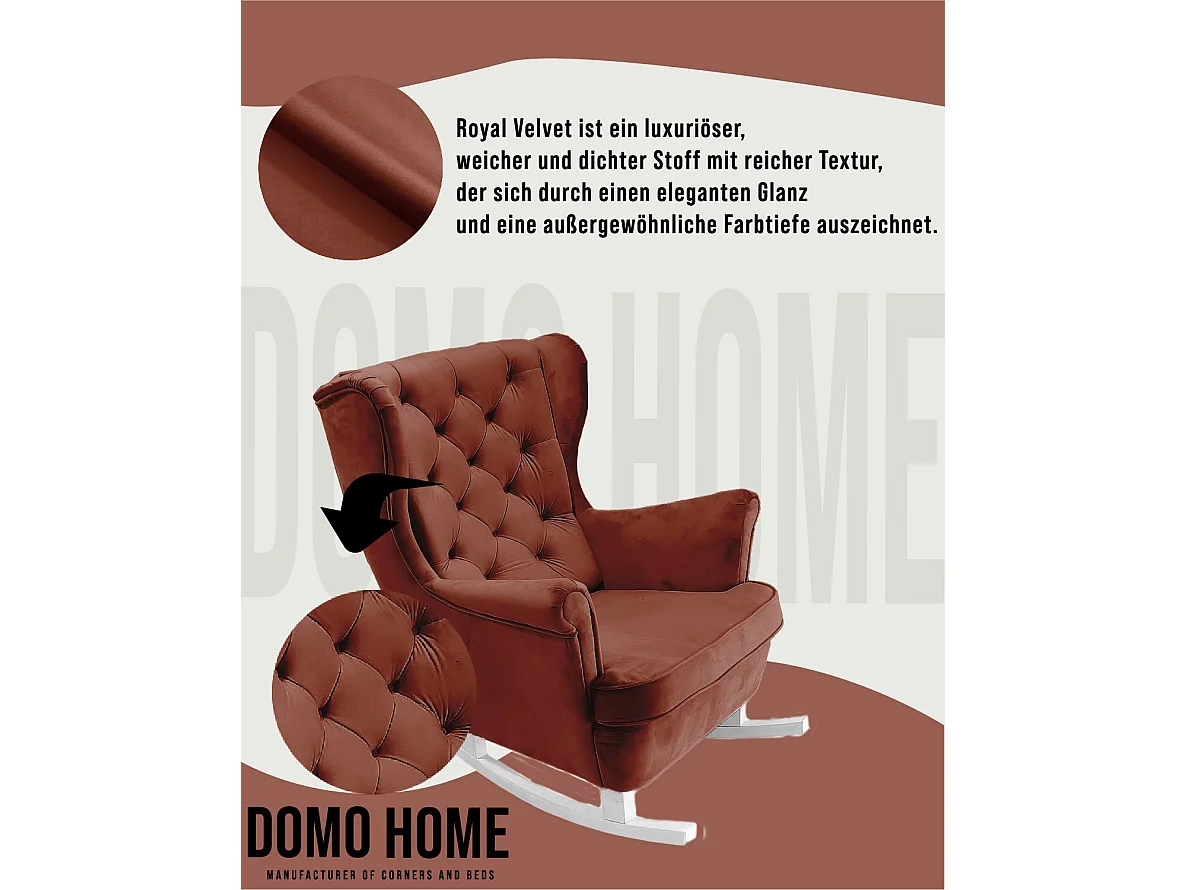 Relaxsessel mit gepolstertem Sitz und Armlehnen, Fernsehsessel 102x81x95cm Burgunderrot_29833