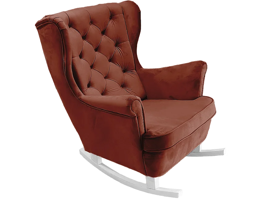 Fauteuil Relax avec accoudoirs et siège rembourré, fauteuil de salon, 102x81x95cm Bordeaux_29833