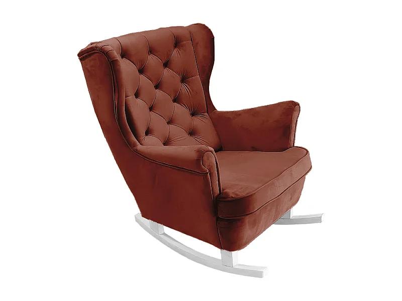 Fauteuil Relax avec accoudoirs et siège rembourré, fauteuil de salon, 102x81x95cm Bordeaux_29833