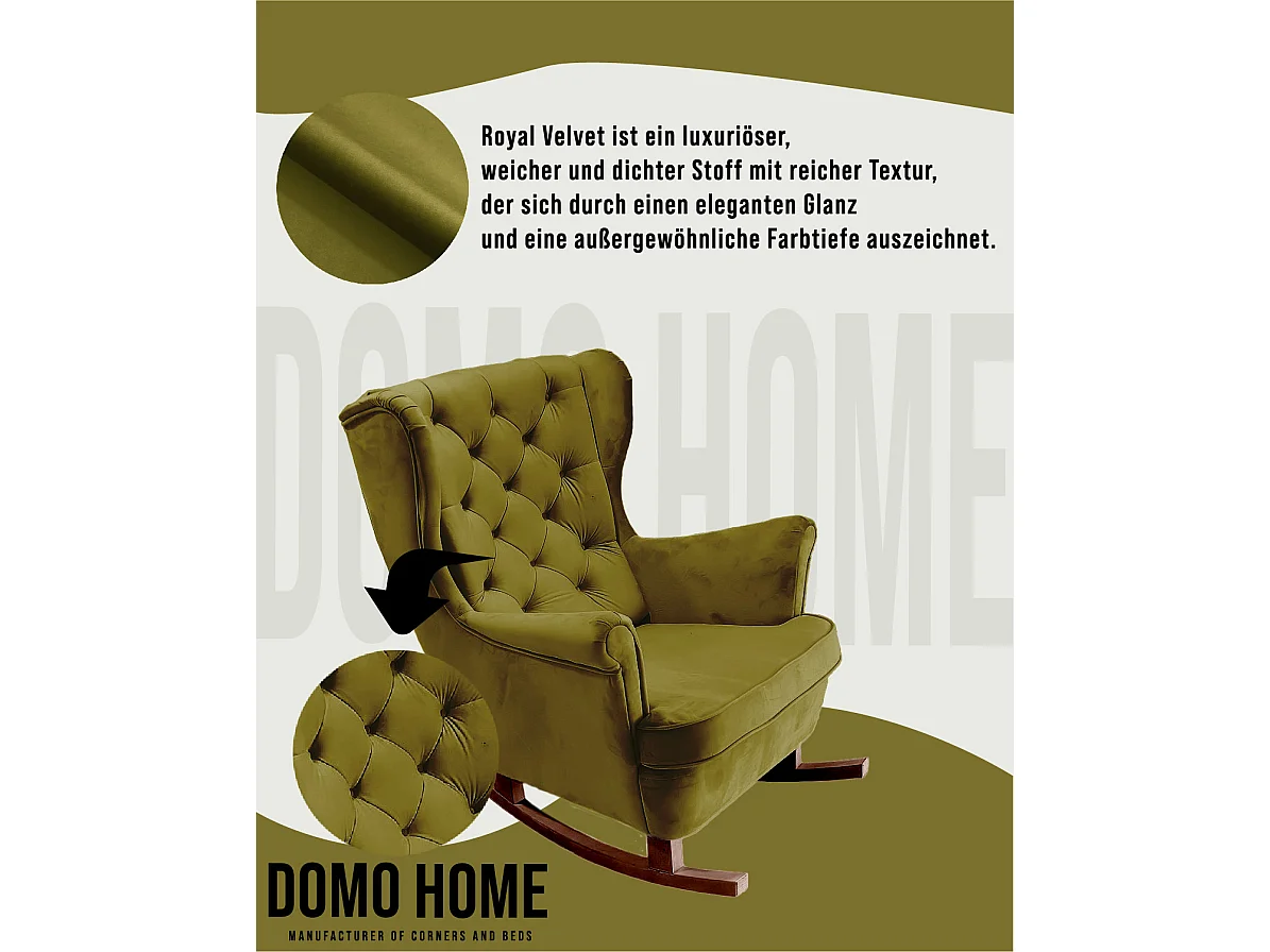 Fotel Relax z Tapicerowanym Siedzeniem i Podłokietnikami, Fotel TV 102x81x95cm Zielony_29846