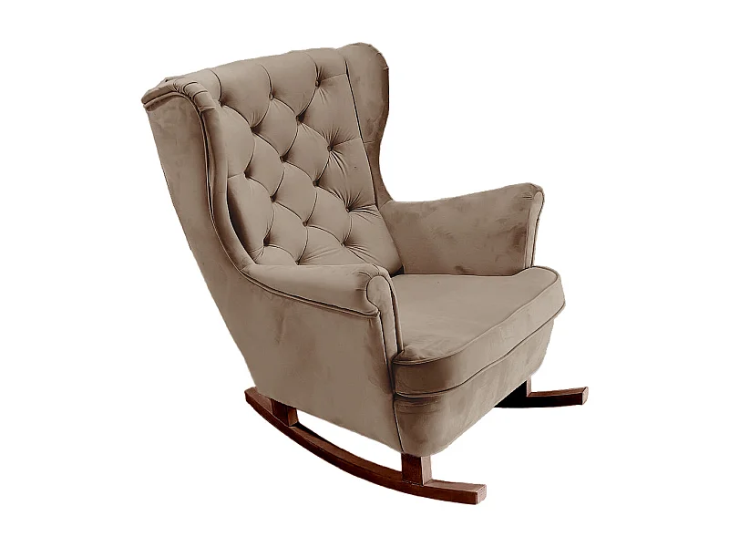 Fauteuil Relax avec accoudoirs et siège rembourré, fauteuil de salon, 102x81x95cm Marron_29813