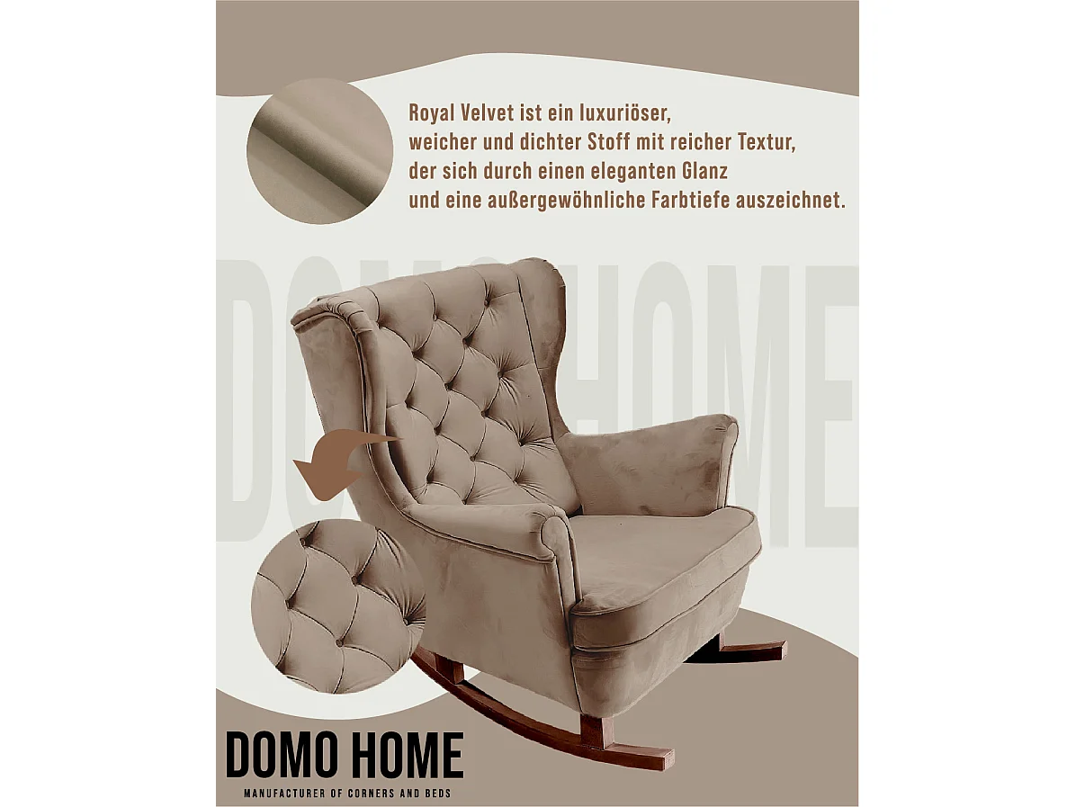 Fauteuil Relax avec accoudoirs et siège rembourré, fauteuil de salon, 102x81x95cm Marron_29813