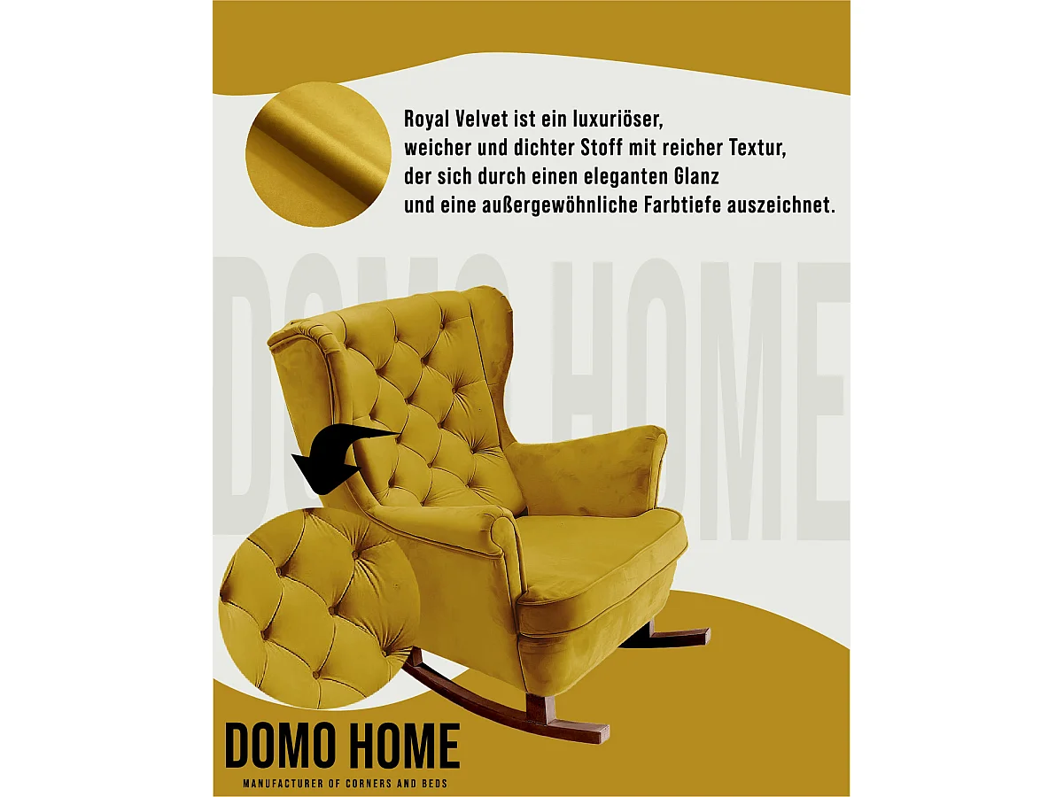 Fauteuil Relax avec accoudoirs et siège rembourré, fauteuil de salon, 102x81x95cm Olive_29818