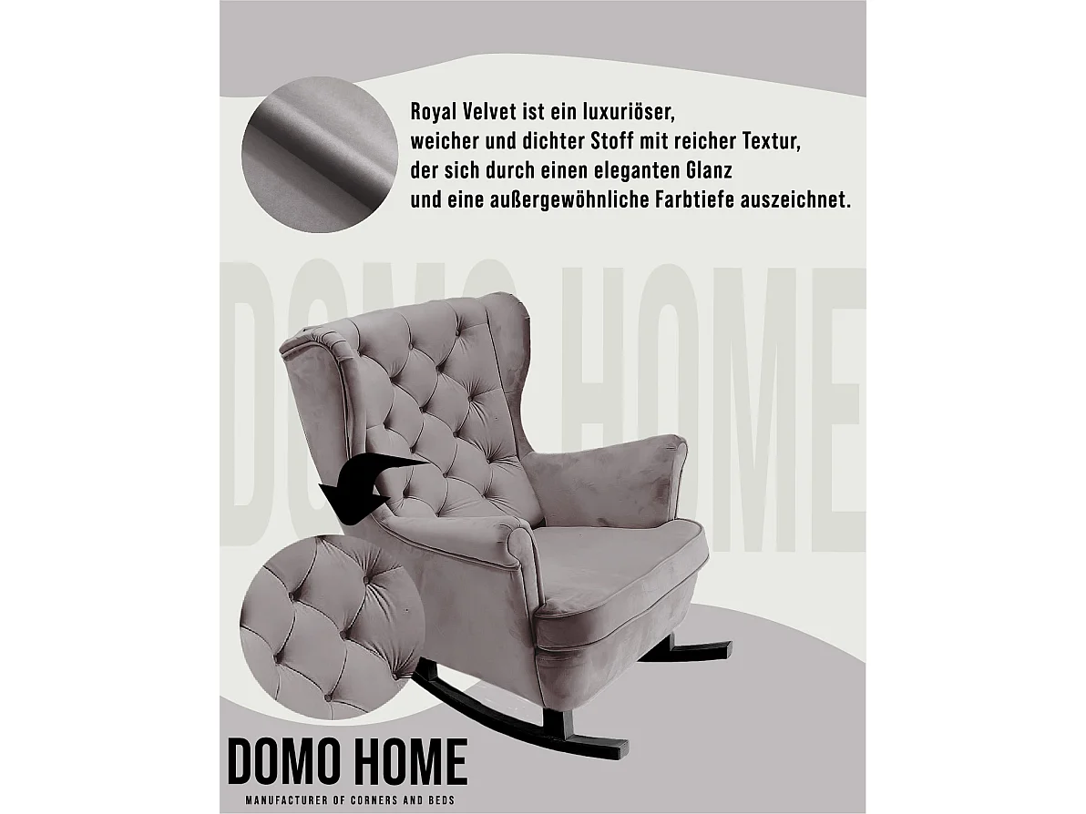 Relaxsessel mit gepolstertem Sitz und Armlehnen, Fernsehsessel 102x81x95cm Grau_29841