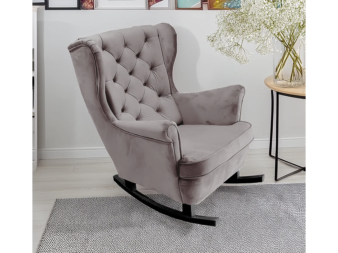 Relaxfauteuil met Gestoffeerde Zitting en Armleuningen, TV Fauteuil 102x81x95cm Grijs_29841