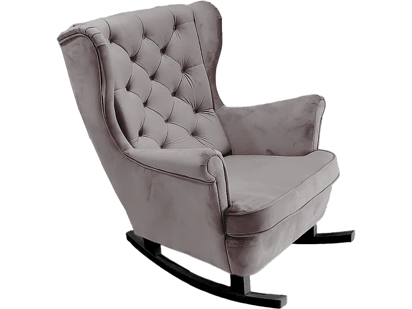 Fauteuil Relax avec accoudoirs et siège rembourré, fauteuil de salon, 102x81x95cm Gris_29841
