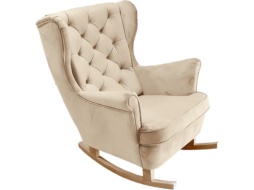 Relaxfauteuil met Gestoffeerde Zitting en Armleuningen, TV Fauteuil 102x81x95cm Beige_29803