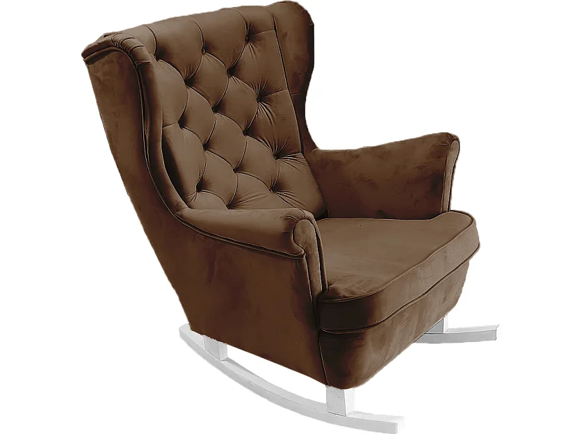 Fauteuil Relax avec accoudoirs et siège rembourré, fauteuil de salon, 102x81x95cm Marron foncé_29826