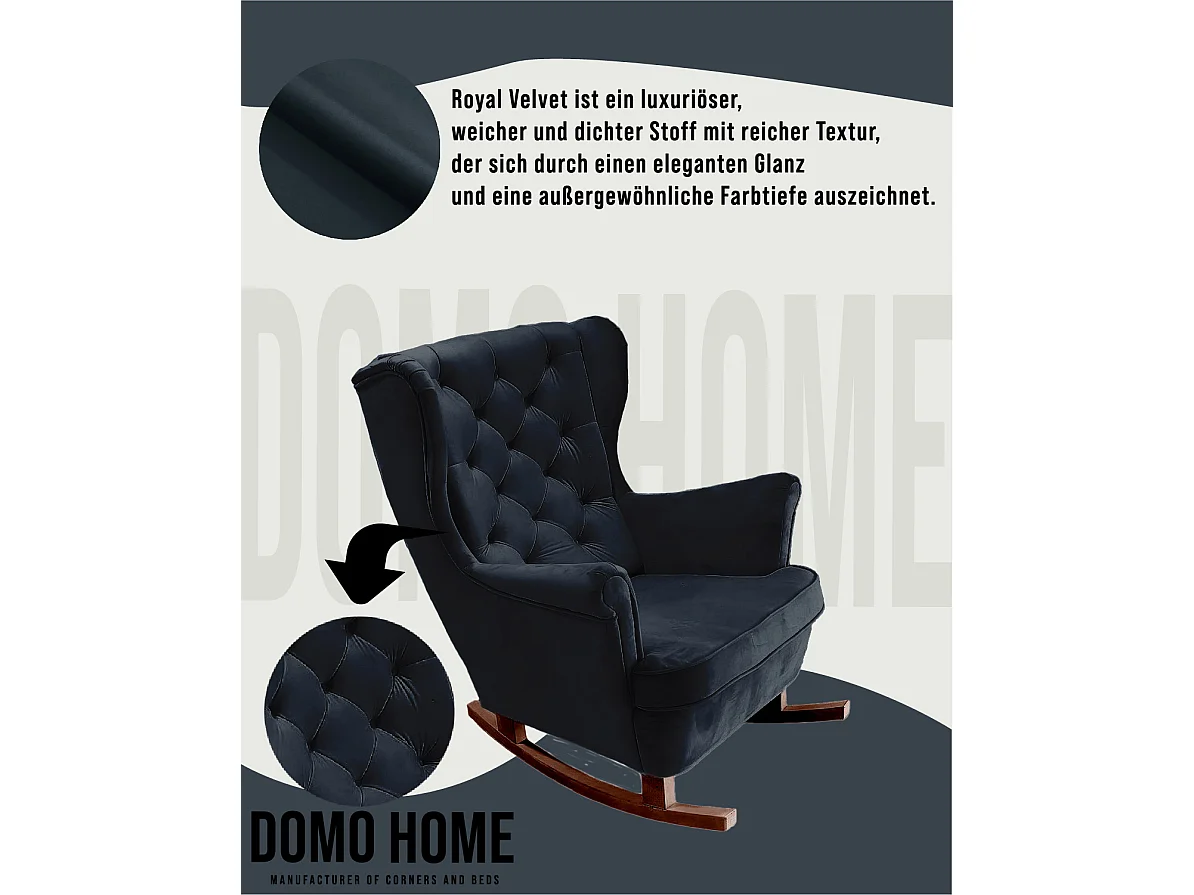 Relaxsessel mit gepolstertem Sitz und Armlehnen, Fernsehsessel 102x81x95cm Schwarz_29863