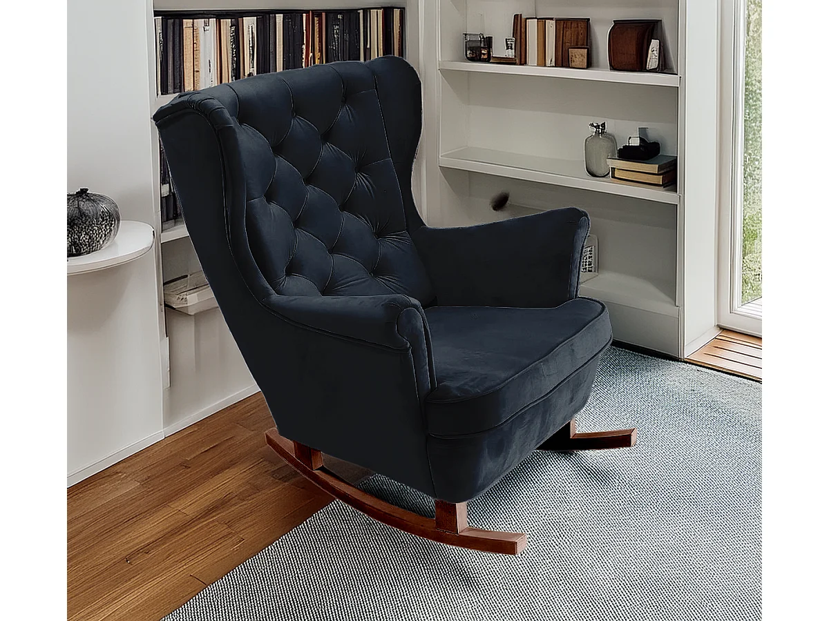 Relaxsessel mit gepolstertem Sitz und Armlehnen, Fernsehsessel 102x81x95cm Schwarz_29863