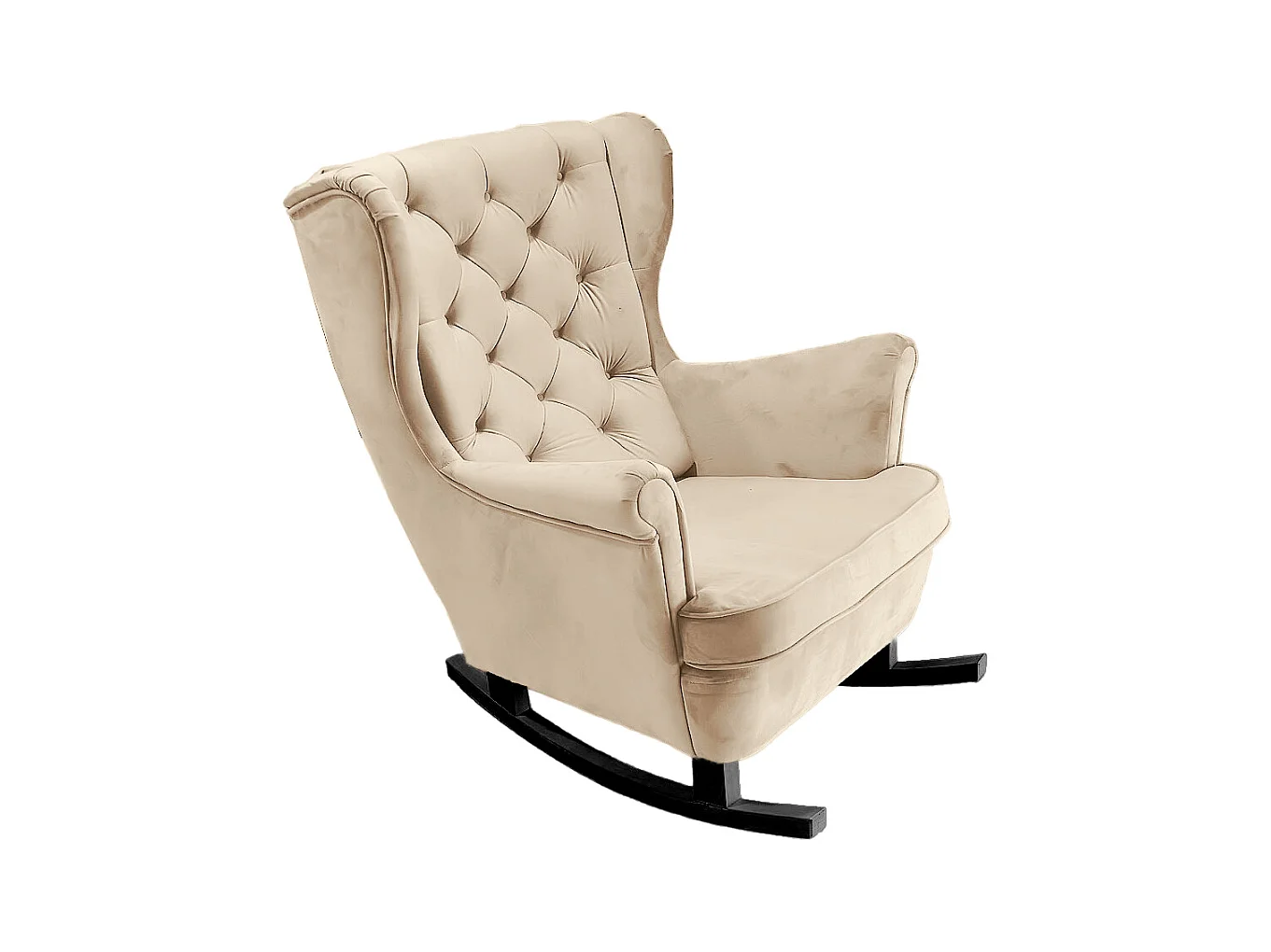 Relaxsessel mit gepolstertem Sitz und Armlehnen, Fernsehsessel 102x81x95cm Beige_29803