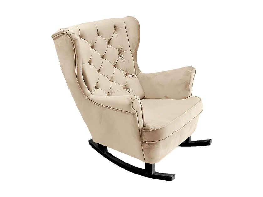 Relaxsessel mit gepolstertem Sitz und Armlehnen, Fernsehsessel 102x81x95cm Beige_29803