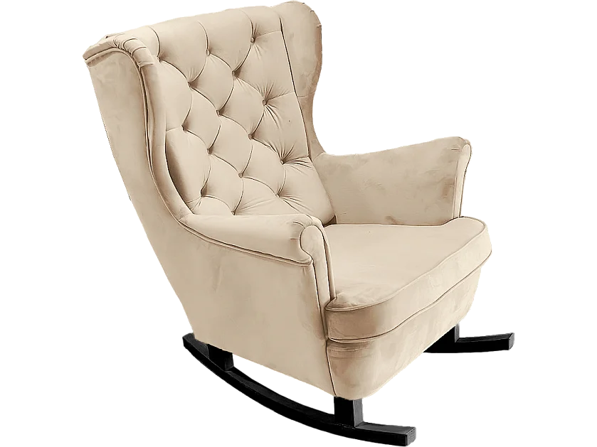 Fauteuil Relax avec accoudoirs et siège rembourré, fauteuil de salon, 102x81x95cm Beige_29803