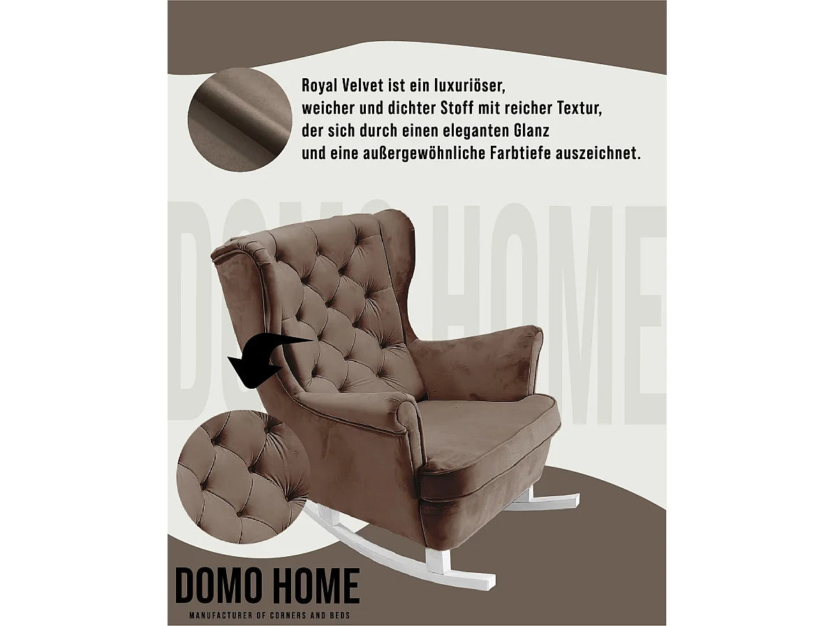 Fotel Relax z Tapicerowanym Siedzeniem i Podłokietnikami, Fotel TV 102x81x95cm Brązowy_29814