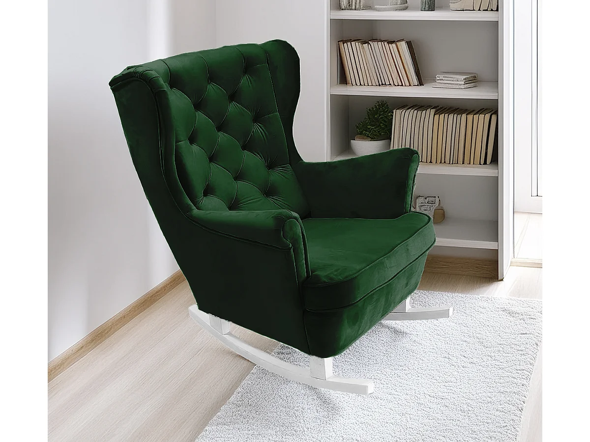Relaxfauteuil met Gestoffeerde Zitting en Armleuningen, TV Fauteuil 102x81x95cm Groen_29848